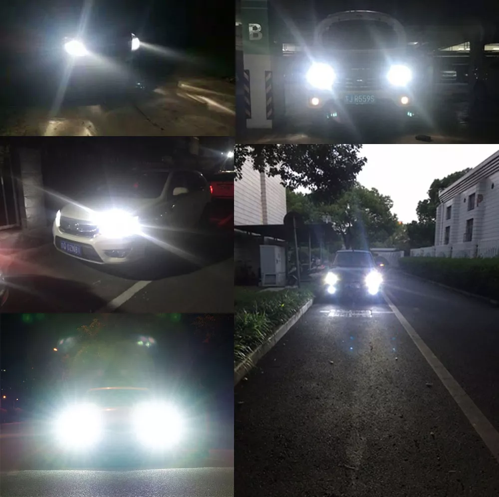 Aplicación de bombilla de faros LED 9005 HB3