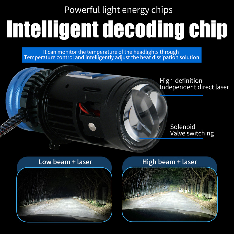 Serie T92 | Nuevo diseño Válvula solenoide H4 Proyector LED Beatlight Blubs para automóvil