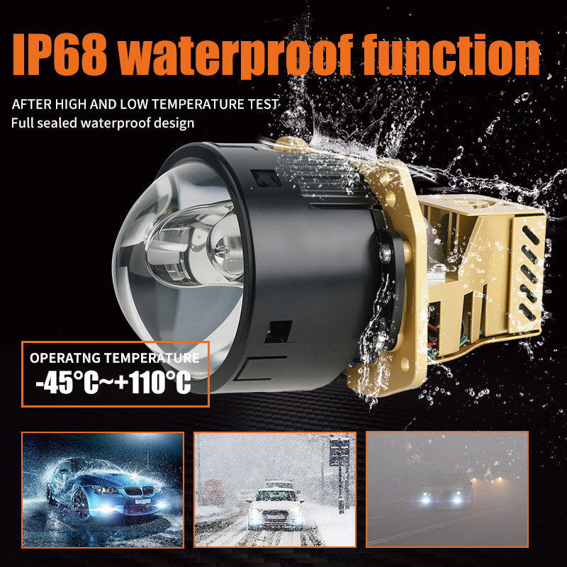  Serie T13 | 3.0 pulgadas 124W/164W láser dual directo bi proyector bimborlas de faros de carro de carro