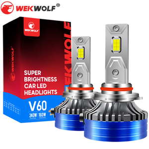 Al por mayor lumen 24000lm 6000k Bombas de faro LED blanco fría para el automóvil V60 9005/HB3