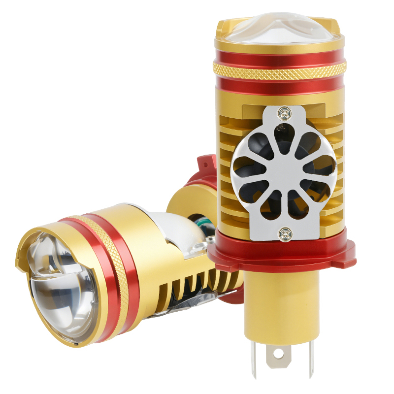 Serie T93 | Todo en un enchufe de haz alto/bajo y juego de lentes de lente de mini proyectores LED Bulb H4