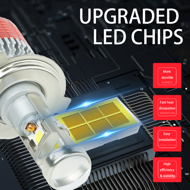 Serie T01 | OEM Super brillo 84W 8400LM haz alto/bajo Plug and Play Mini lente de proyector bombilla de faro LED