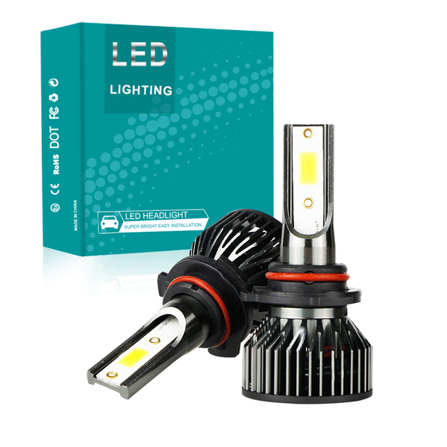 OEM/ODM 4800LM 48W COB Chip 6500K Cool White 12V Plug & Play Bombillas de faros LED para coche