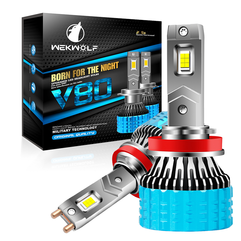 OEM ODM de alta potencia 180W doble tubo de cobre resistente al agua 12V-24V LED Bombillas de faros para coche