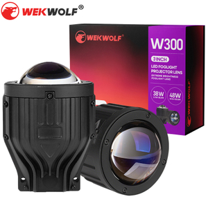 Luz LED de lente de lente LED de 3.0 pulgadas Bi con kit de modernización de faros de doble reflector