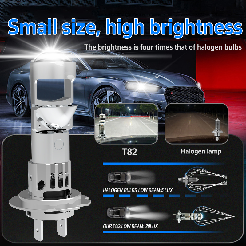 Serie T82 | 48W 6000LM Mini Proyector Car Bulbys Bulbs