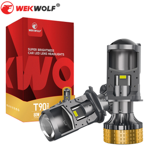 Serie T90Pro | Bombillas de faros LED H4/9003/HB2 con mini lente de proyector HI/LO BEAM 
