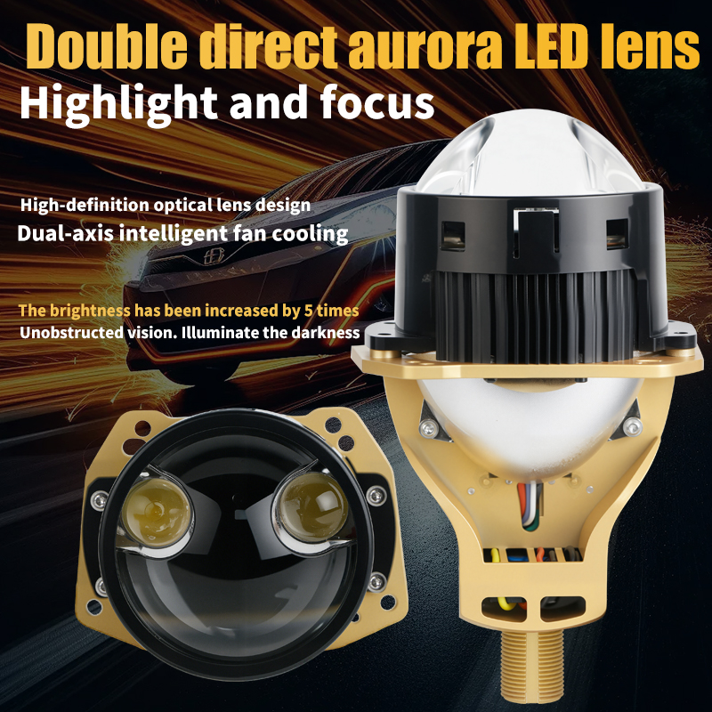 Serie T14 | 3 pulgadas de altura baja de alto rayo no destructiva doble taza RHD LHD BI LED Proyector Bulbo de faros LED LED