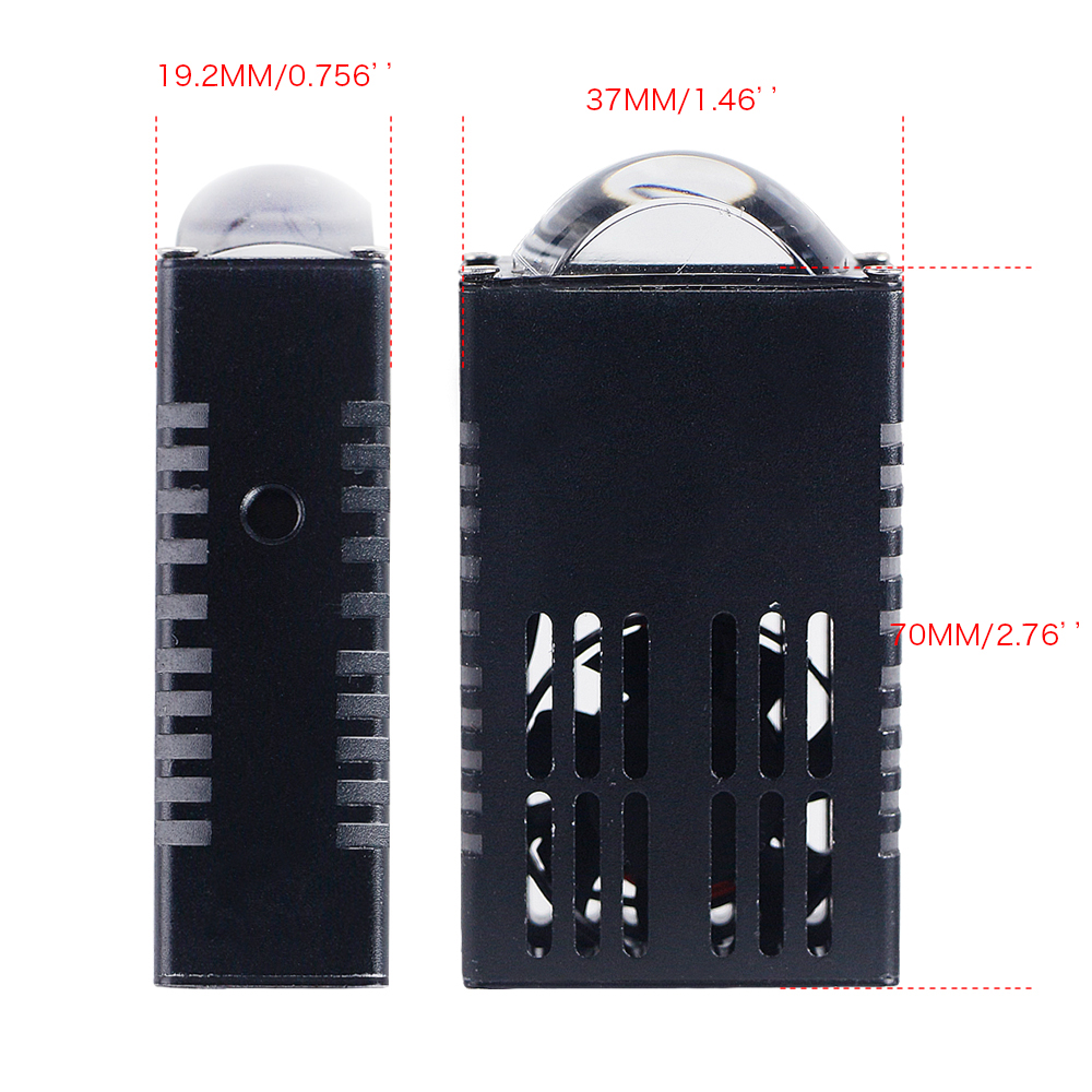 Fotos de rejilla súper brillantes de 12V con control remoto de 65W LED blancas y amarillas LED Auto Grille Lights Projector lente