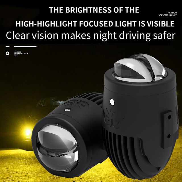2 pulgadas OEM 12V 24V BI Proyector Lente Fog LED LED PARA CAR