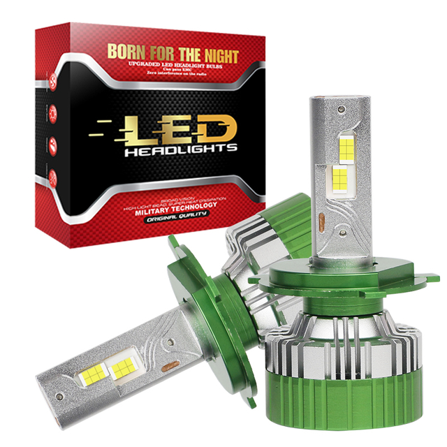 Personalizado Super brillante 260W 26000LM 4575 chips 12V-24V tres tubos de cobre bombillas de faros LED para automóviles y camiones