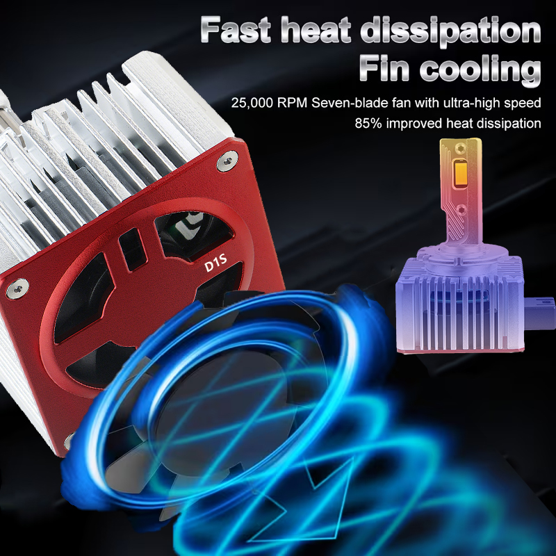 Tres tubos de cobre D1S/D2S/D3S/D4S/D8S Bombillas de faros LED 18W 18000LM 6000K tamaño 1:1 reemplazo Plug & Play para xenón HID