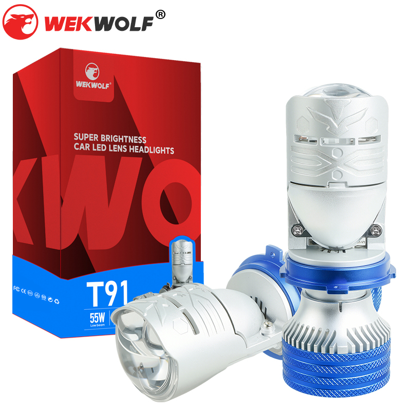  Serie T91 | 12V High High Beam de doble cabeza de láser Bombas de faros LED con lente de proyector HD