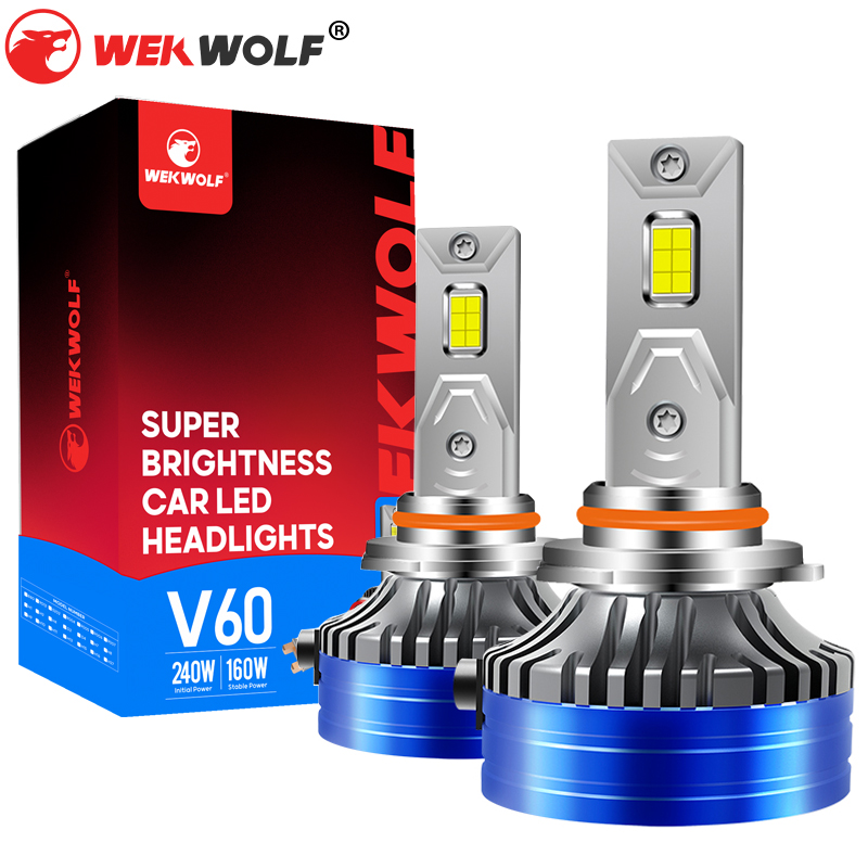 Kits de conversión de bombilla de LED súper brillantes 24000LM V60 9006/HB4 Viga baja
