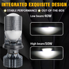 Floneo de automóvil LED de 80W/100W impermeable con lente de proyector Mini H4 