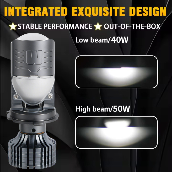Floneo de automóvil LED de 80W/100W impermeable con lente de proyector Mini H4 