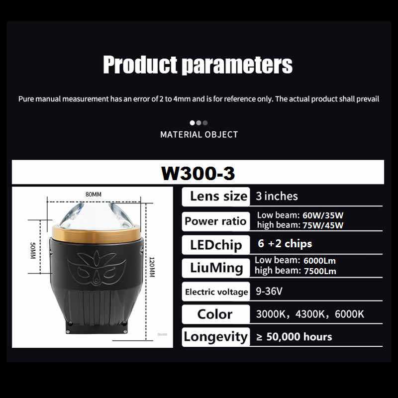 Venta al por mayor 3 pulgadas tricolor doble directo coche Bi láser LED proyector lente luz antiniebla 12V 75W para Toyota Honda lámpara antiniebla universal Retrofit