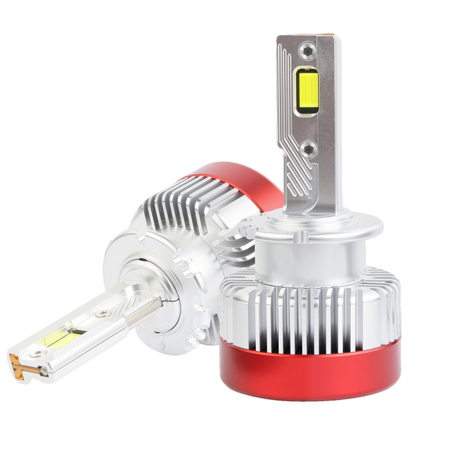Serie D | Tres tubos de cobre Bombillas de faros LED para automóvil Canbus Serie D 180W 18000LM Bombilla de faro LED Reemplace el kit de conversión HID Xenon D1S D2S D3S D4S