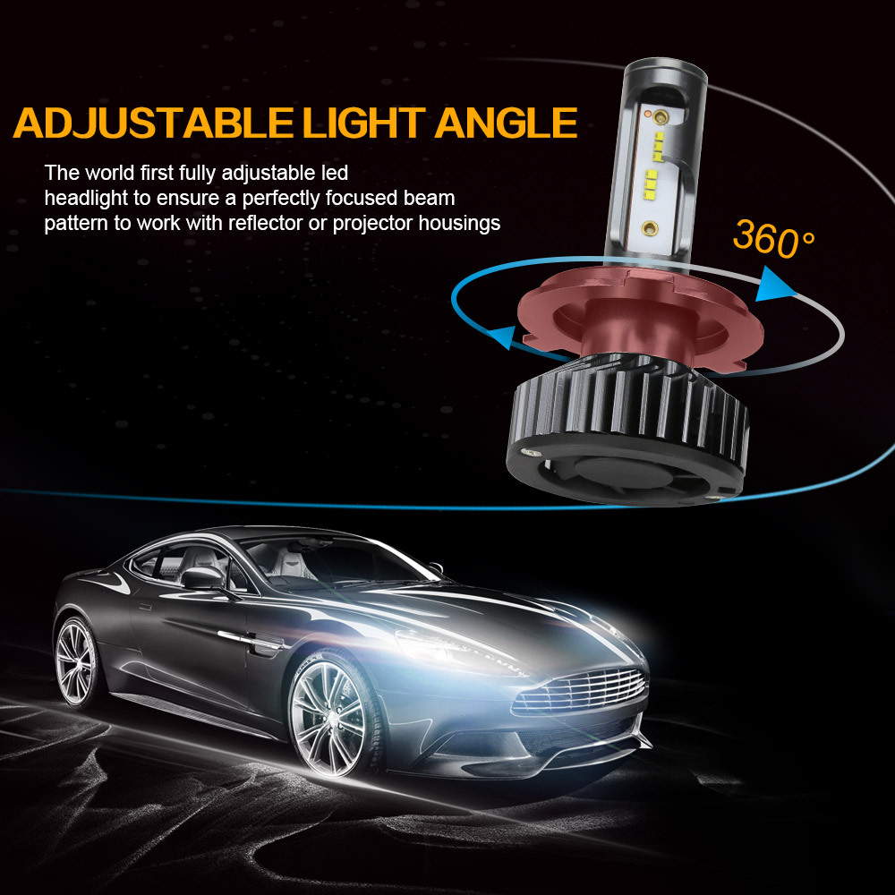 Kit de conversión de faros LED de haz de haz de 25W ajustable de 25W