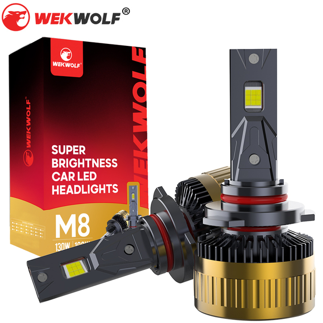 High Power 130W LED Bulbos de faros 9005/HB3 con Canbus