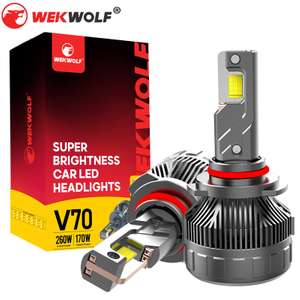 Alto brillo 29000LM 12V 280W 9005/HB3 Bombas de faros LED para automóvil
