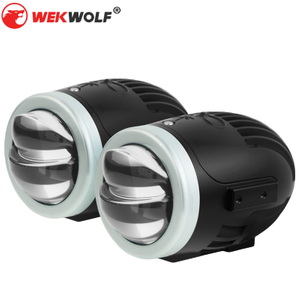2 pulgadas de luces antiniebla LED de 2 pulgadas Proyector Lente 3000K 4300K ​​6000K Universal con control remoto