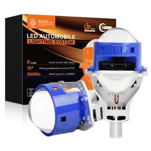 Universal Car Motorcycle Bajo Viga 110W Viga alta 156W 3 pulgadas Bombas de lente de proyector de doble taza
