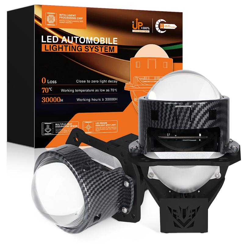 3.0 pulgadas 100W 6000K dual taza de copa bi-lideros lideros bulbos de los faros del automóvil con haz de hi/lO haz