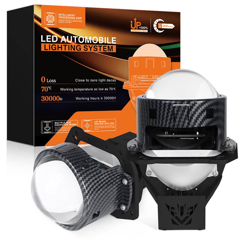 3.0 pulgadas 100W 6000K dual taza de copa bi-lideros lideros bulbos de los faros del automóvil con haz de hi/lO haz