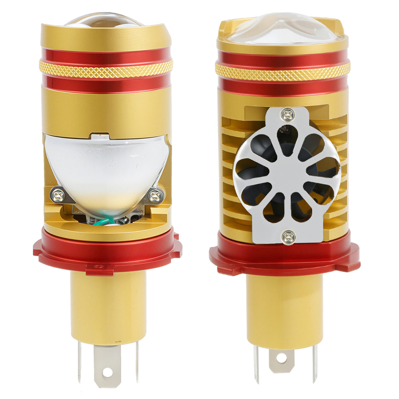 Serie T93 | Todo en un enchufe de haz alto/bajo y juego de lentes de lente de mini proyectores LED Bulb H4