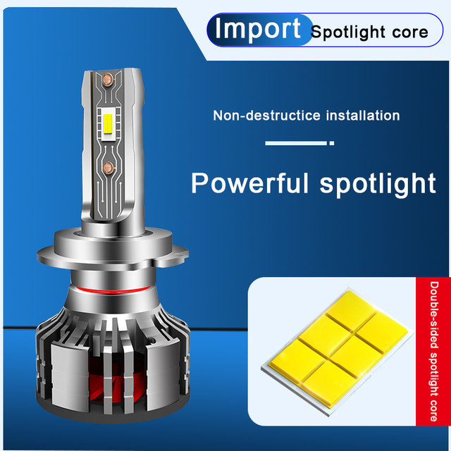 Comercio al por mayor OEM/ODM 12V 60W LED Bombillas de faros de coche impermeables 