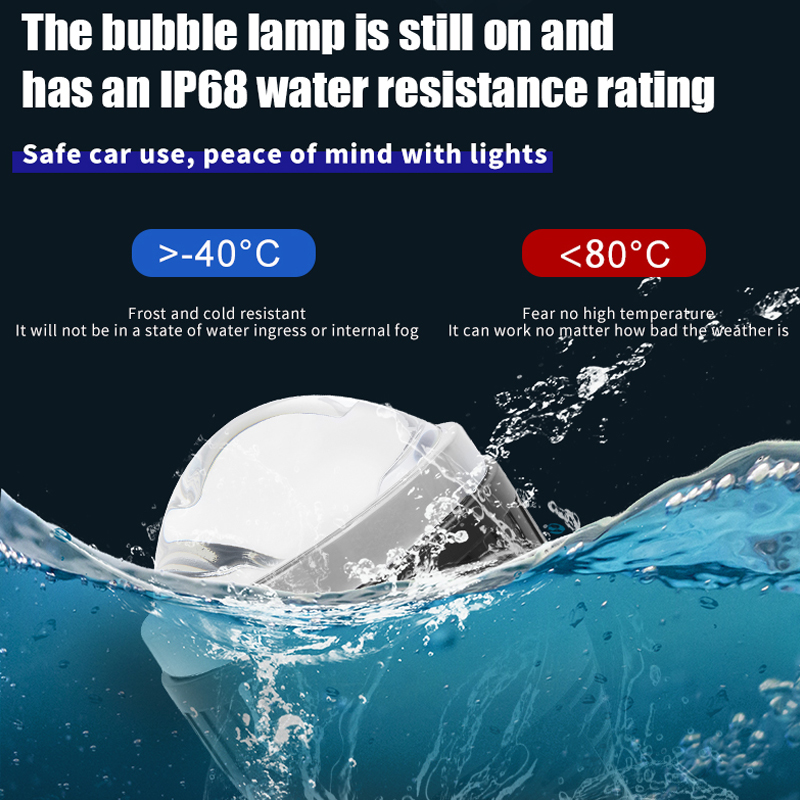 Venta al por mayor luces LED antiniebla de lente de proyección directa dual de doble copa de 3 pulgadas