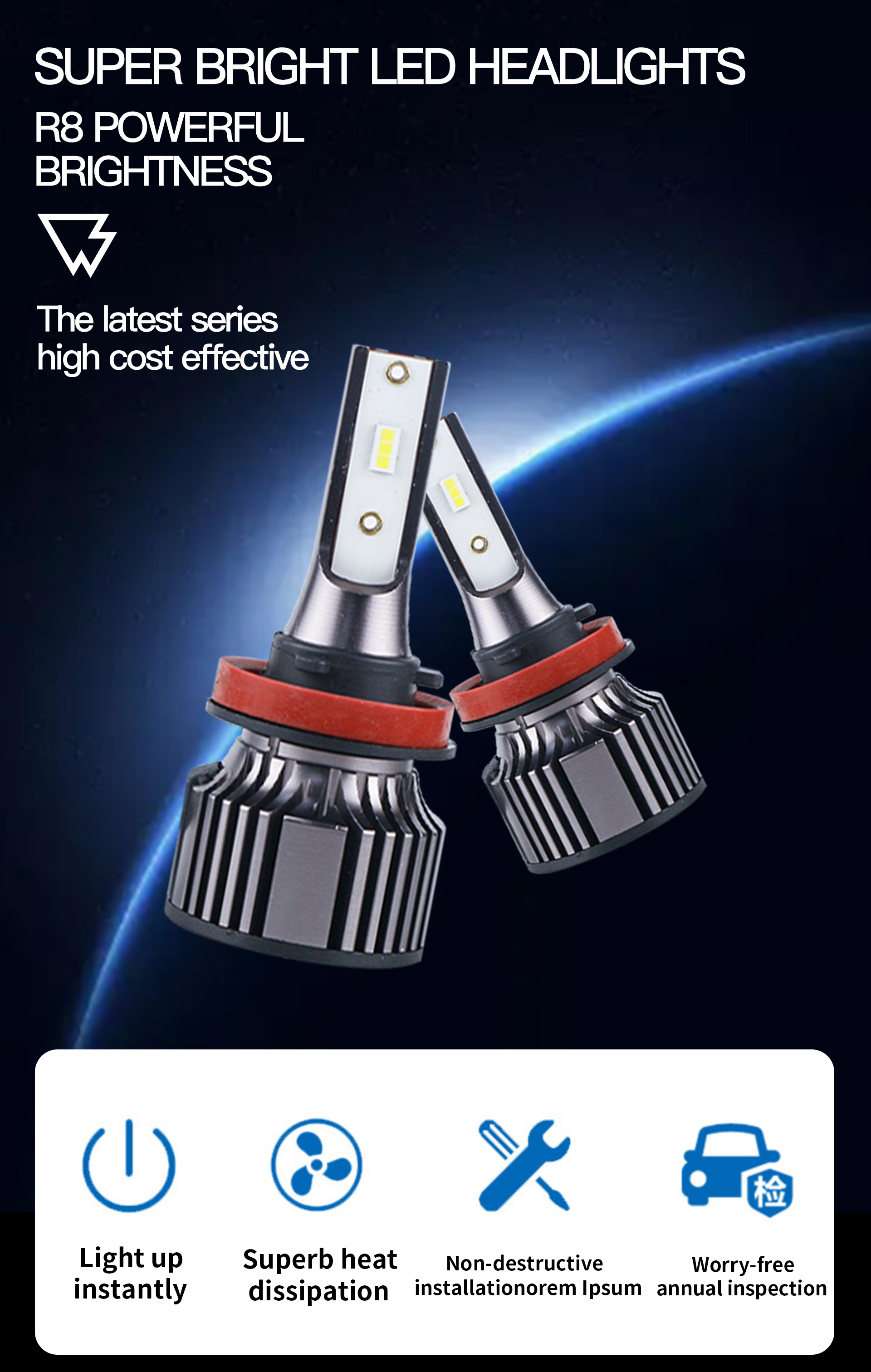 Faros LED súper brillantes