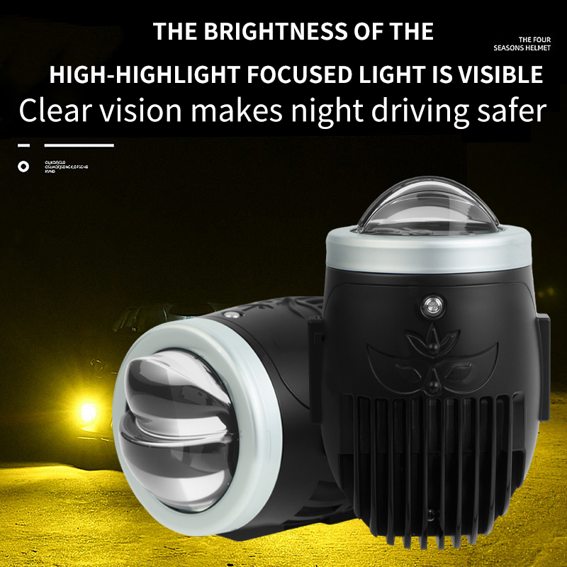 TRI COLORES IMPRESIONES DE TRI COLORES 2 pulgadas BI Proyector Fog Light Lights con control remoto