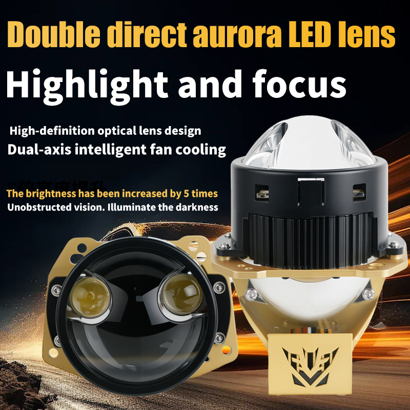  Serie T13 | 3.0 pulgadas 124W/164W láser dual directo bi proyector bimborlas de faros de carro de carro