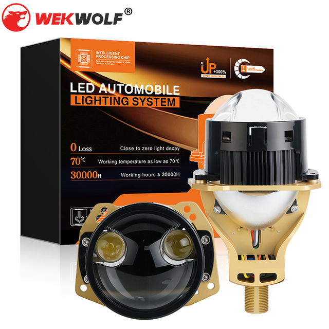 Serie T14 | 3 pulgadas de altura baja de alto rayo no destructiva doble taza RHD LHD BI LED Proyector Bulbo de faros LED LED