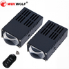 Fotos de rejilla súper brillantes de 12V con control remoto de 65W LED blancas y amarillas LED Auto Grille Lights Projector lente