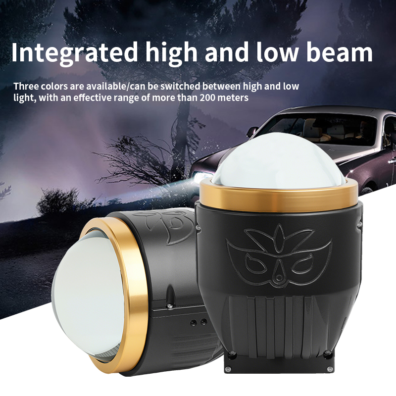 Luz blanca blanca de 3 pulgadas personalizada Tricolor mixta alta luz de proyector de proyector de proyectores de viga baja