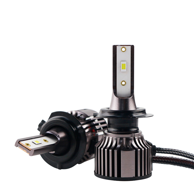 Faro LED duradero con ventilador morado R8 H7