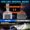 Serie D | OEM D1S/D2S/D3S/D4S Bombilla de faro LED 6000K 180W Luces de repuesto HID de xenón de alta potencia 18000LM