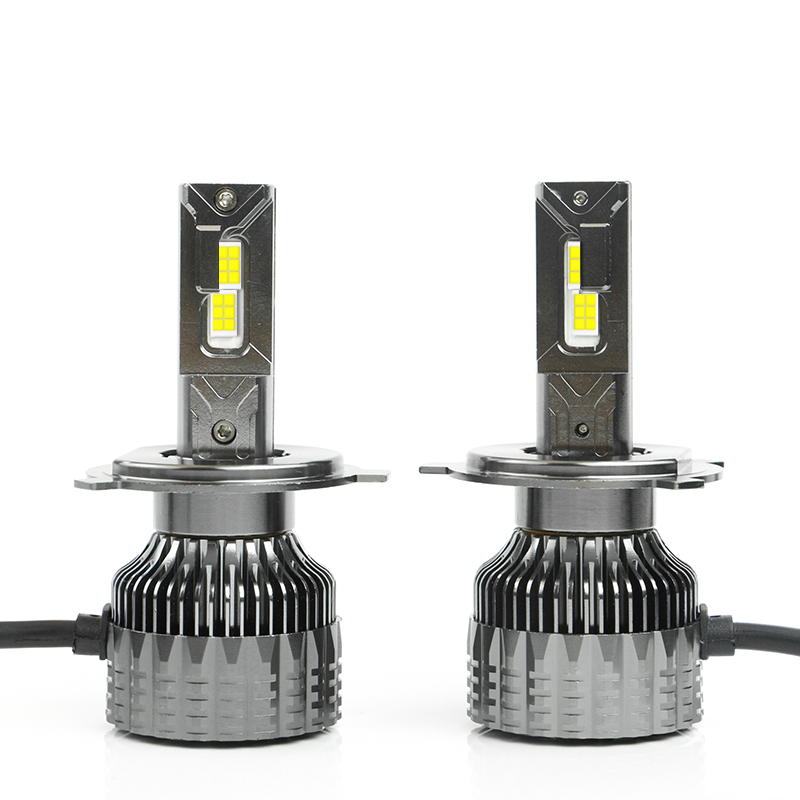Faro LED de tubo de cobre doble superbrillante inteligente V30 H4