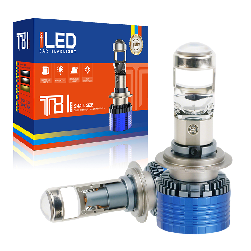 6000K Cool White 8400LM Mini Proyector Lente Auto LED Bulbas H7 H7