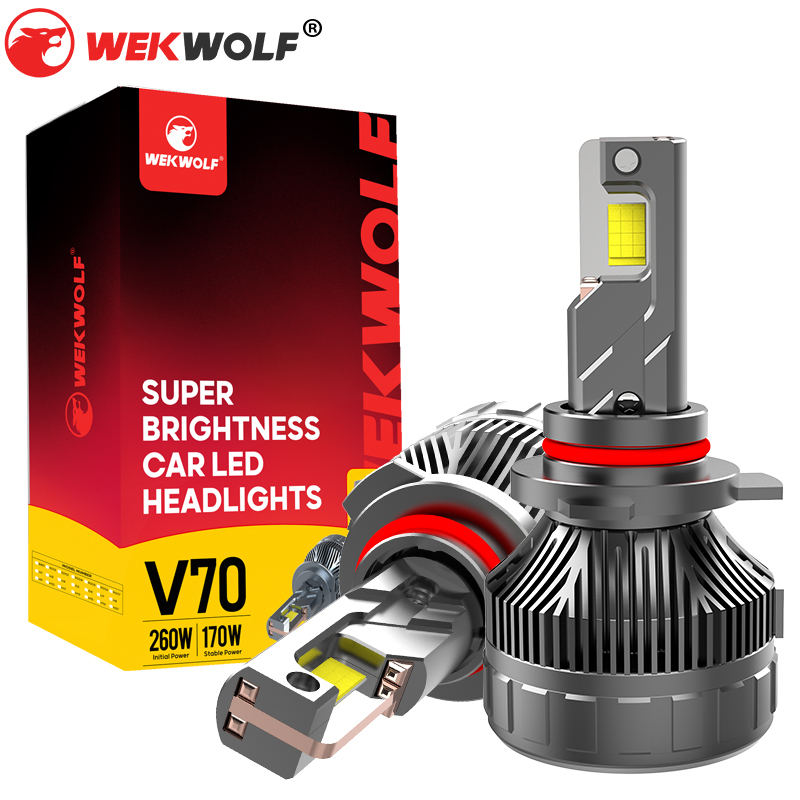 Super Bright 29000LM 9012/HIR2 LED Bulb de faros 6500k blanco frío