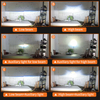 Serie T10 | Línea de corte plano Super Bright 24V 3 pulgadas 104W Viga baja 136W Viga alta Bi Proyector BI Proyector Farto LED