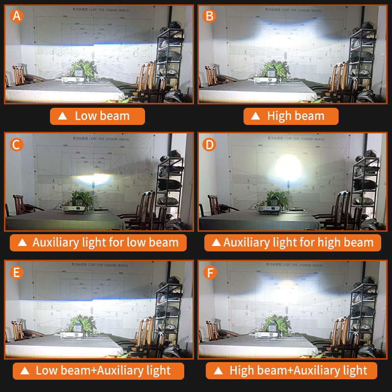 Serie T10 | Línea de corte plano Super Bright 24V 3 pulgadas 104W Viga baja 136W Viga alta Bi Proyector BI Proyector Farto LED