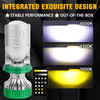 Cambio de color 6000K 4300K ​​3000K 3 Color Mini Proyector Proyector Bombas de faros LED con control remoto