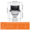 3.0 pulgadas 100W 6000K dual taza de copa bi-lideros lideros bulbos de los faros del automóvil con haz de hi/lO haz