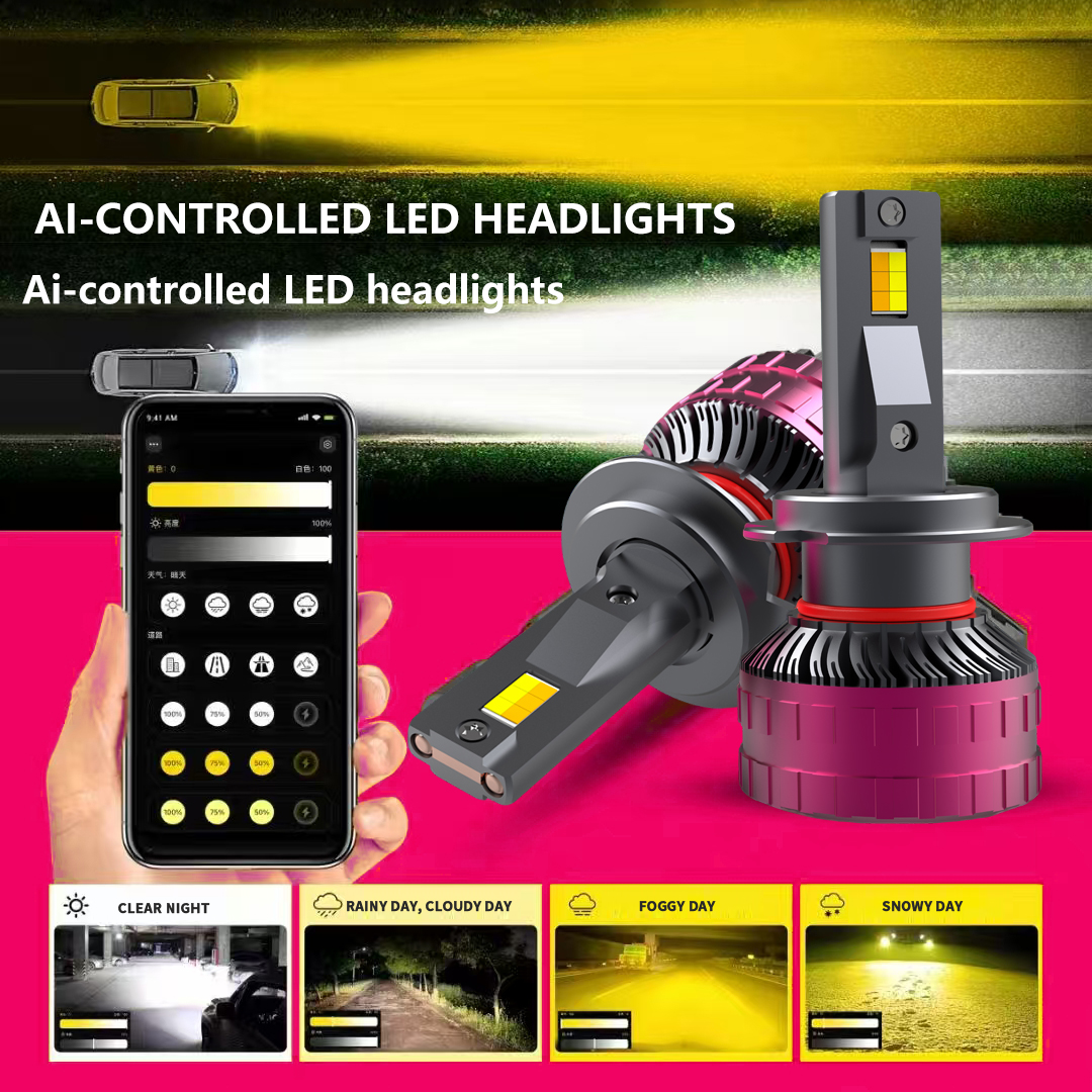 Serie V33 | 120W 13000LM 8000K 6000K 3000K BULBAS DEL ALEGO DE LED TRI-Color para automóvil