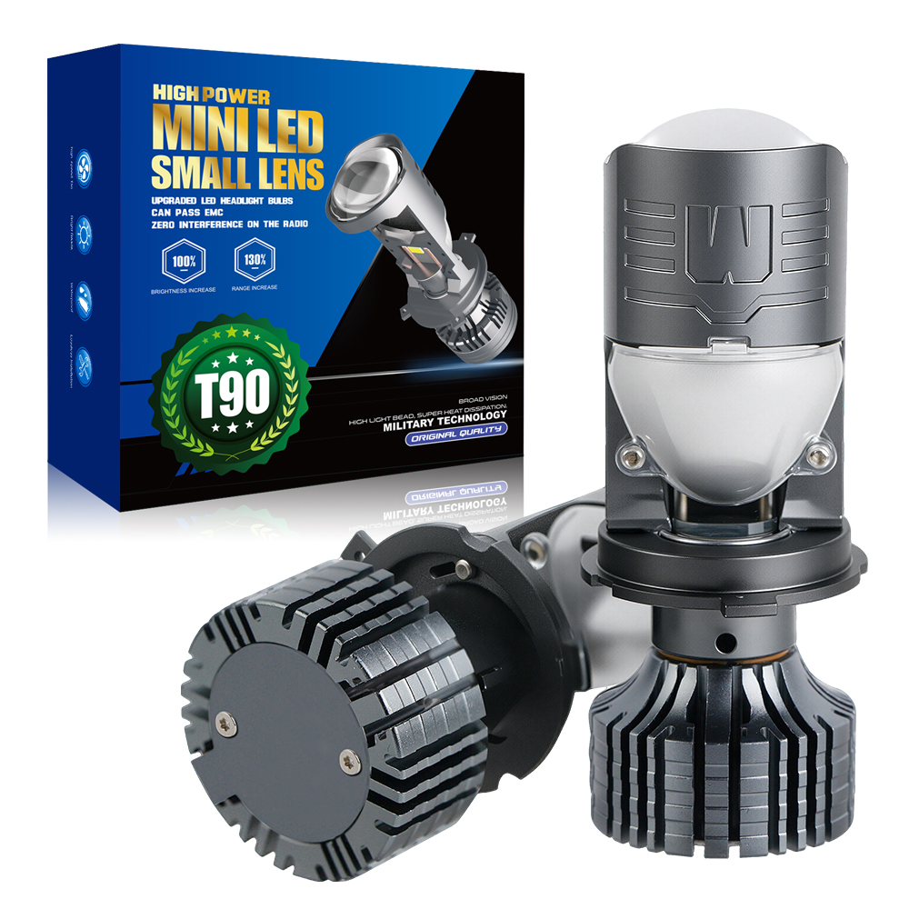 Floneo de automóvil LED de 80W/100W impermeable con lente de proyector Mini H4 
