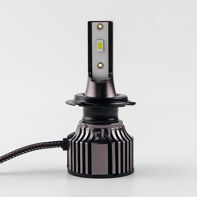 Faro LED duradero con ventilador morado R8 H7